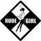 Unanständiges Mädchen Zeichen, Rude Girl , Rude Girl Auto Schild, Zwei Ton Zeichen, Ska, Musik Zeichen, Baby On Board Zeichen Style, Baby A, Aufkleber, Stoßstange Aufkleber Baby