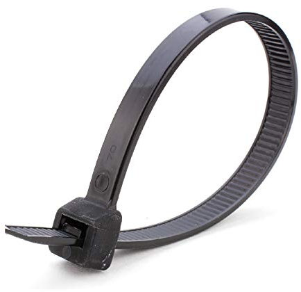 10 x Black Long Cable Ties 780mm x 9mm / Nylon Heavy Duty Wide Zip Tie