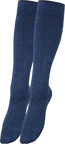 RS. Harmony Stützkniestrümpfe mit Kompression – Ideal für Reisen, Büro & lange Fahrten – Gegen geschwollene Beine – Für Damen & Herren, 44457, 1 Paar, jeans, 39-42