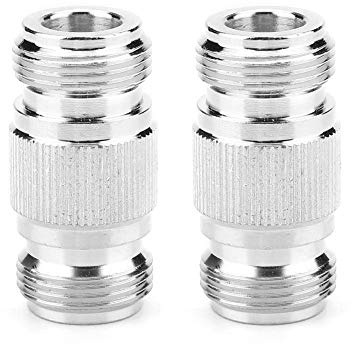 Walfront 2PCS Koaxialstecker, 50Ω HF-Konverter N-Typ weiblich auf N-Typ Buchse