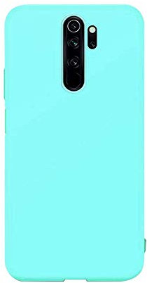 cuzz Funda para Xiaomi Redmi Note 8 Pro+(Protector de Pantalla de Vidrio Templado) Carcasa Silicona Suave Gel Rasguño y Resistente Teléfono Móvil Cover-Azul Claro