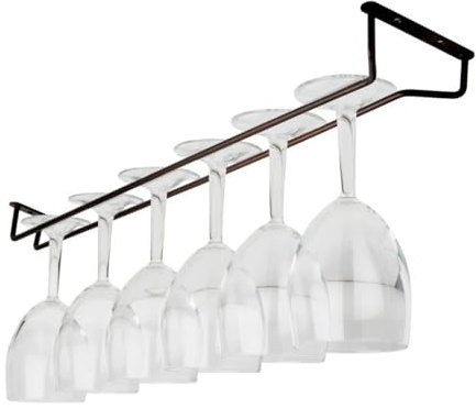 Beaumont Glass Hanger Rustic 609mm - Can be Installed Anywhere, Screws Included, Glassware Storage Accessory, Ideal for Bars and Restaurants