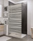 Schulte paroi de douche fixe à l’italienne 100 x 190 cm, barre 122 cm incluse, profilé aspect chromé, verre de sécurité antical 5 mm, décor Mistral, plage de réglage 96.7-100.00