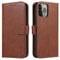 LOLFZ Wallet Case for iPhone 13 Pro, Vintage Leather Book Case with Card Holder Kickstand Magnetic Closure Flip Case Cover for iPhone 13 Pro - Coffee Brown