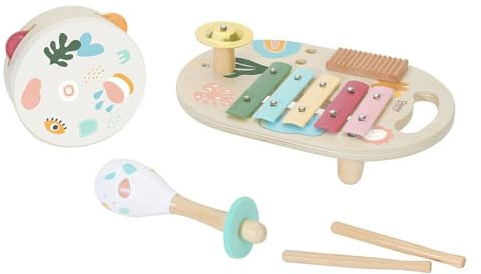 Classic World - Spielset mit Musik, aus Holz – Holz – CL40559