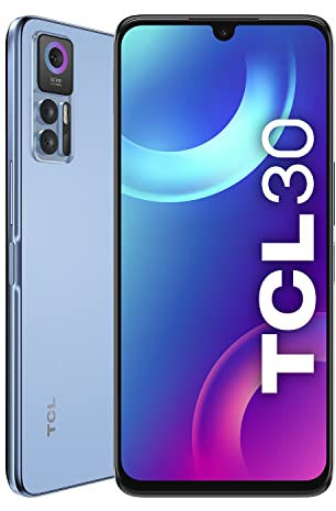 TCL 30+ - Smartphone FHD+ AMOLED 6,66 avec NXTVISION (MediaTek Helio G37, MicroSD Extensible 4 Go/128 Go, Double SIM, appareils Photo 50MP+2MP+2MP, Batterie 5000mAh, Android 12) Bleu