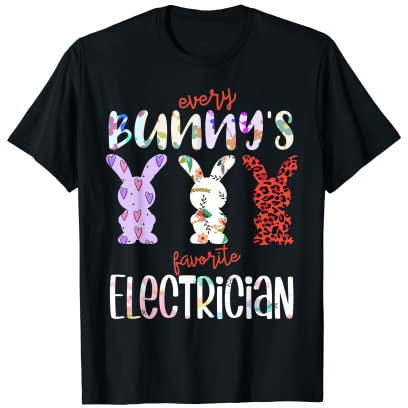 Every Bunny's Favorite Elektriker Osterhase T-Shirt
