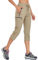 BAYGE Pantalon de Randonnée pour Femme, Léger et Estival, 3/4, Respirant, Séchage Rapide, Imperméable, Coupe-Vent, Fonctionnel avec Poches à Fermeture Éclair