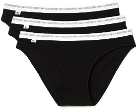 Lacoste Women's 8F1338 Slip, NOIR,