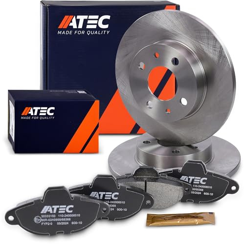 ATEC Germany Bremsenset Vorderachse inkl. Bremsscheiben Ø 240 mm Belüftet +