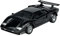 Welly Modell Auto Kompatibel mit Lamborghini Countach LP 500 S Schwarz ca 1/34-1/39 Metall Modell Auto Die Cast Neu im Kasten