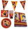 Party Factory `Harry Potter´ Party-Set Einweggeschirr, 10 Becher, 10 Teller, 20 Servietten, 1 Tischdecke und 1 Wimpelkette