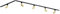 Qub Focus III 1-Phasen Led Schienensystem - 300cm - 5x GU10 Spots - 3x 1m Schienen - I-Form - Deckenstrahler Gold - Erweiterbar & flexibel - LED-kompatibel - Modernes Design Spot lampe