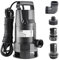 WASSERMANN - Bomba de agua de 1/2 CV, bomba sumergible termoplástica de 3500 GPH con cable de alimentación de 10 pies, bomba de sumidero eléctrica portátil limpia/sucia para piscina, bañeras, jardín,
