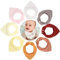 DRESHOW Baby Lätzchen 8 Pack Baby Bandana Super Saugfähige Sabberlätzchen für Unisex Jungen Mädchen 100% Baumwolle für Zahnen und Sabbern