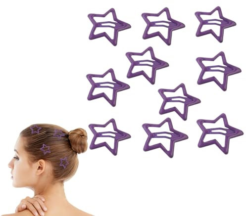 Star Hair Clips Women Rose Tassel Metal Gold Nonslip Hairpin for Thin Hair High Ponytail Thin Medium Fine Hair Accessories for Girls 0511