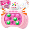 Quick Push Game Fidget Toys für Kinder Erwachsene, Pop it Fidget Spielzeug, Pop It Elektronisches Spiel mit Musik, Push Bubble-Stress-Spielzeug Geschenk für Jungen & Mädchen & Teenager