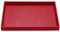 Papten bandeja apilable de cuero para joyas, cajón para guardar joyas bandeja organizadora expositor de joyas, 35x24x3cm (Rojo vino)