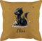 Kissen 50x50 - Süßer Kleiner Drache mit Namen I Nachtdrache I Dragon I Drachen I Drachenzähmen - 50 x 50 cm - Gelb - Dragons drachenmotiv zähmen und Name personalisierte Toothless Bedrucken