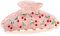 LILIE&WHITE Haarklammer Rosa Haarspange mit Kirsch-Dekor – Modische Haarklammer aus Acryl für Damen – Elegantes Design mit Strasssteinen und Blattmotiven – Stabiler Halt für dickes und dünnes Haar