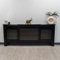 Jack Stonehouse Radiator Cover Black Paint - Over Radiator Shelf Clip On With Horizontal Slats - Sturdy MDF Wooden Radiator Covers For Bedroom Or Living Room Furniture - Slim Radiator Cover