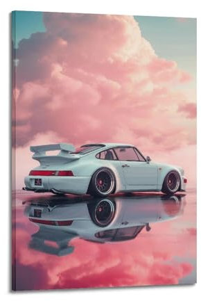 FYRCO Klassisches Sportwagen-Poster 911 RWB Rennwagen, dekoratives Gemälde, Leinwand-Poster, 30 x 45 cm