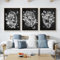 KAIDAARTLH Abstrakt Medizin Anatomie Poster, Organe Herz Gehirn Leinwandbilder Arztpraxis Dekoration, Kunstdruck Wandbilder für Krankenhaus Klinik Deko-Rahmenlos(A,3x30x40cm)
