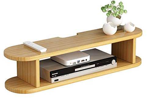 Mobile TV, Mobile TV Basso, mensole sospese, mensola componente Mobile Porta TV, Mobile TV Appeso a Parete Decorazione murale di Fondo, Legno di Pino 80 cm. (Colore: C)