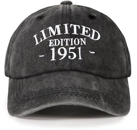 NOEMIN 74th-1951 Birthday Gifts for Men,Dad Birthday Gift - Baseball Caps Mens Cotton Adjustable Vintage
