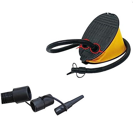 GAROZATION Balg Fußpumpe Inflator Für Camping Ballon Luftbett Yoga Pad Matratze Tragbare Fußluftpumpe Für Schnelles Aufblasen Ideal Für Outdoor Und Zuhause