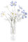 Künstliche Kunstblumen, 2 Stück Kosmos Pflanzen, Künstliche Blumen für Drinnen und Draußen, Stoffblumen Dekoration und Kunsthandwerk für Hochzeit, Bankett, Blumenparty, Zuhause, Hotel(Milchweiß + Grau