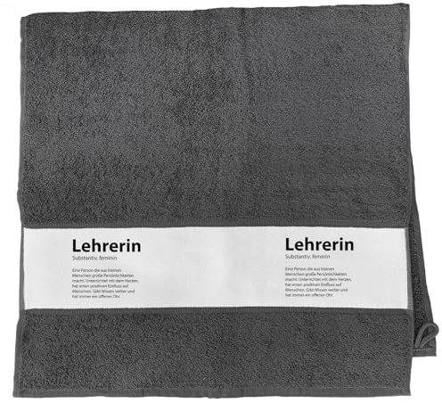 Huuraa Handtuch Lehrerin Definition Geschenk