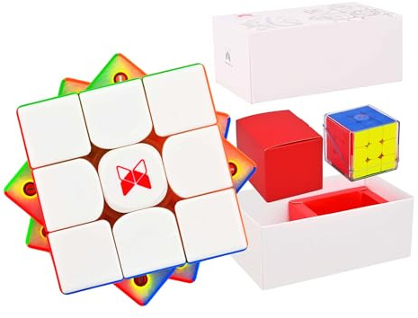 BroMoCube 2022 Neuer QY X Man Tornado V3M magnetischer Speed Cube QY Toys Tornado V2M Verbesserte Version Flaship 3x3x3 Speed Cube (Standard)