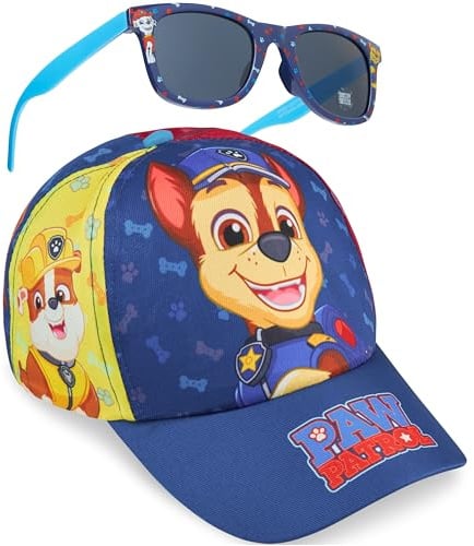 Paw Patrol | Minions Cappello Baseball Occhiali da Sole Bambino, Cappellino con Visiera 100% Protezione UV Occhiali Sole