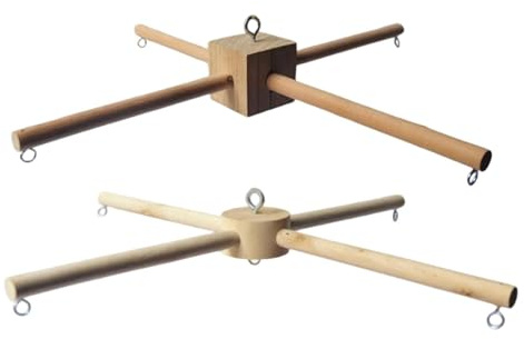 TISHITA 2 Pezzi Kit Struttura per Giostrina Gancio Sospeso Staffa per Culla Telaio Fai Da Te per Appendere Giocattoli E Campanelli Adatto per La Stanza Dei G