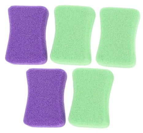 5 Stück Pediküre Bimsstein für Füße, Pu, Zufällige Farben | Entfernt Hornhaut und Tote Haut, Schnell Trocknend, für Fußpflege zu Hause, Fünf Teile Zufällige Farbe
