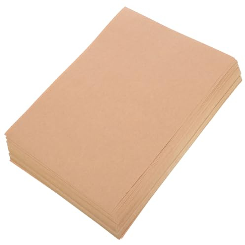 Gatuida 50 Blatt Selbstklebende Kraftpapier Etiketten Beschreibbar Kompatibel mit Inkjet und Laser Reißfest Vielseitig für Barcode Memo Etikettendruck Langlebig und Farbtreu