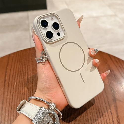 JIASHM Für iPhone 12Mini, luxuriöse, ultradünne, Harte PC-Matte Handyhülle, magnetische, stoßfeste Abdeckung (für iPhone 12Mini/Weiß)