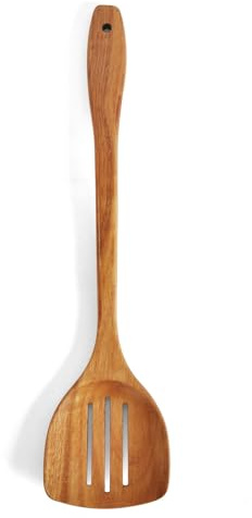 Pelle en Bois de Cuisine Spatule à œufs en bois manche allongé pour La Cuisson