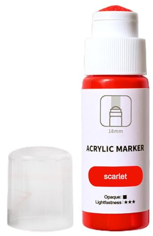 Marker 18mm Tip - Water-Based Mop Pen | Permanent Waterproof 60ml Graffitii Supplies, Street Art Paint Marker For Tagging Drawing, Graffitii Pen For Metal Glass Paper Wood Painting