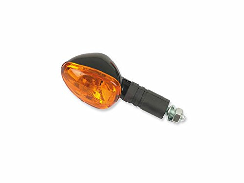V PARTS 1 Pair Universal Motorcycle Turn Signals P F H Long Sleeve Black Yellow