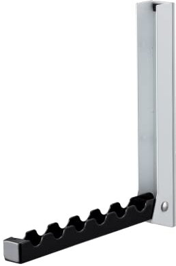 YAMAZAKI 7162 Smart Porte-manteau de porte pliable, noir, acier, design minimaliste, 2 x 7~20,5 x 20,5 cm (L x l x H)