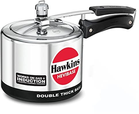 Hawkins Hevibase ih20 inducción Olla a presión, pequeño, Plata, Aluminio, Plateado, 3-Litre