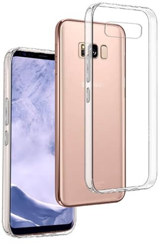 REY Transparent Silikonhülle TPU für Samsung Galaxy S8 Plus, Handyhülle Premium Kratzfest TPU Durchsichtige Schutzhülle, Ultradünne 0,33 mm