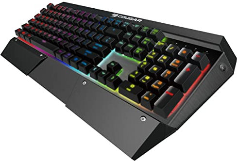 COUGAR Keyb. AttackX3 RGB Iron Grey Aluminium Cherry MX Silver Mechanical Switch RGB Backlight