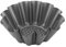 axentia Brotbackform Blume, Karbonstahl, grau