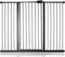 Safetots Extra Tall Metal Safety Gate Pressure Fit, 120.3cm - 127.9cm, Matt Black, 104cm in Height, Extra Tall Stair Gate, Tall Baby Gate, Easy Installation