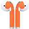 Aufkleber kompatibel mit Apple AirPods, Colorful Sticker für Apple Kopfhörer Airpod Skins Protective Wraps Dekoration Schutz Abdeckung ür Apple AirPods (Orange)