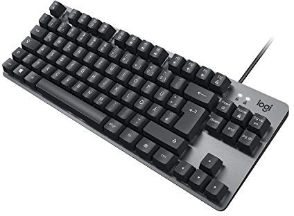 Logitech K835 TKL Mechanische Tastatur aus Aluminium – Tenkeyless Tastatur ohne Ziffernblock für PC, mit einem kompakten und komfortablen Design
