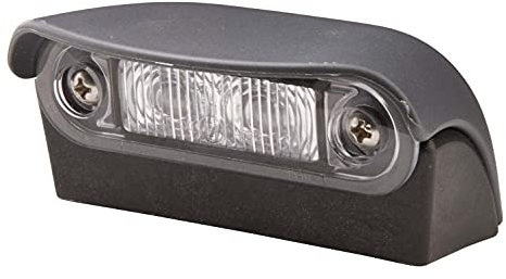 HELLA 2KA 959 640-601 Kennzeichenleuchte - Kennzeichenbeleuchtung - Anhänger - LED - 12/24V - Anbau/Schraubanschluss - ADR/GGVS - Lichtscheibenfarbe: glasklar - Kabel: 2500mm - außen/hinten